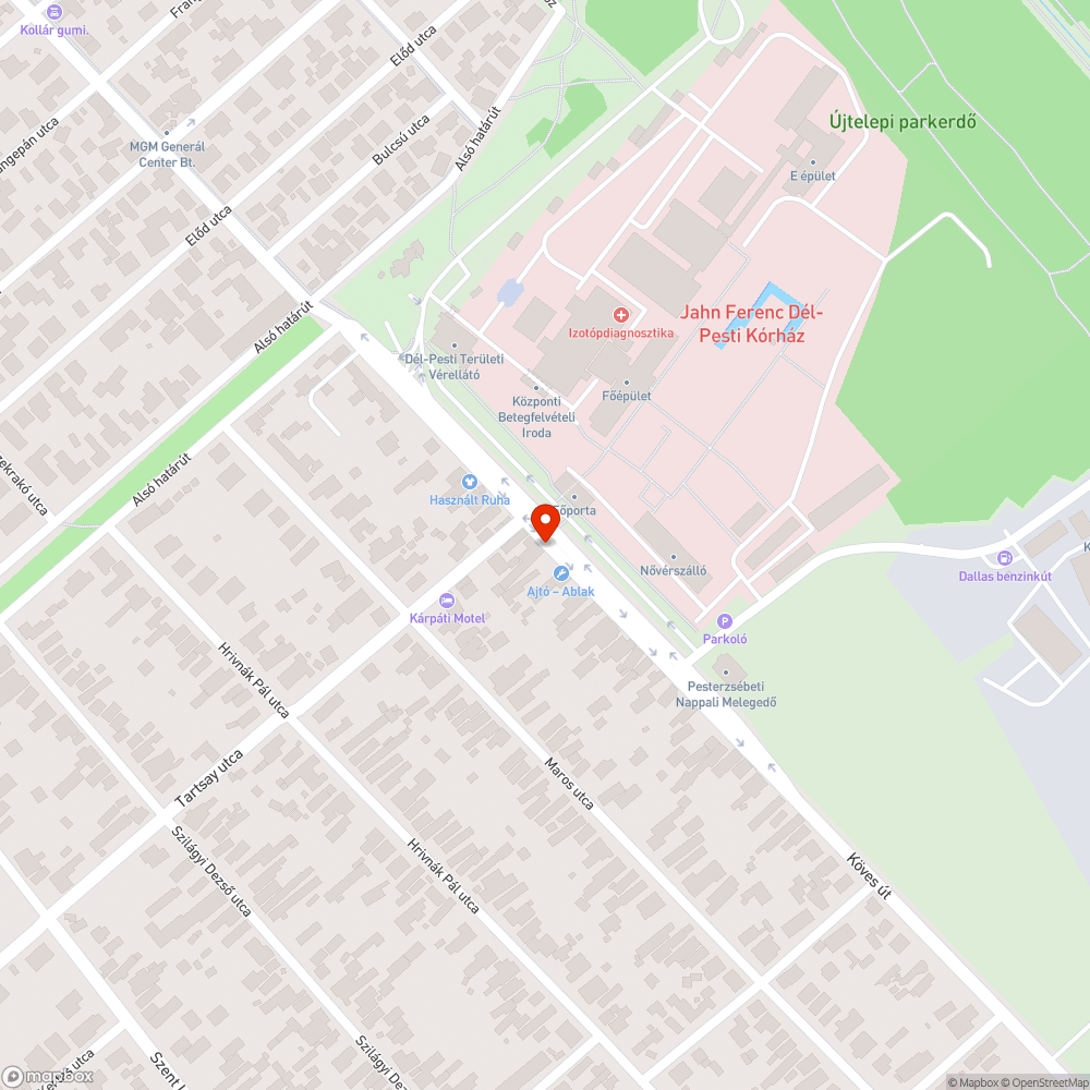 Sérült szekrény bejelentés helye