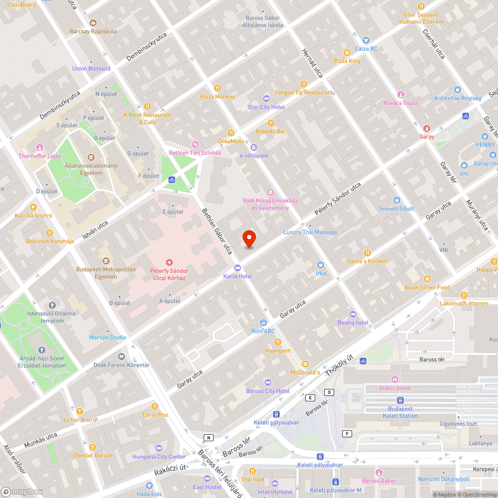 Kirakott szemét (bőrönd) bejelentés helye