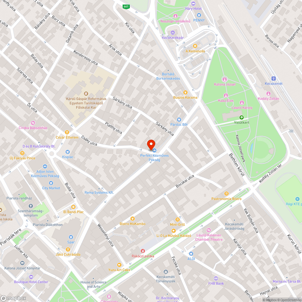 Csáky utca bejelentés helye