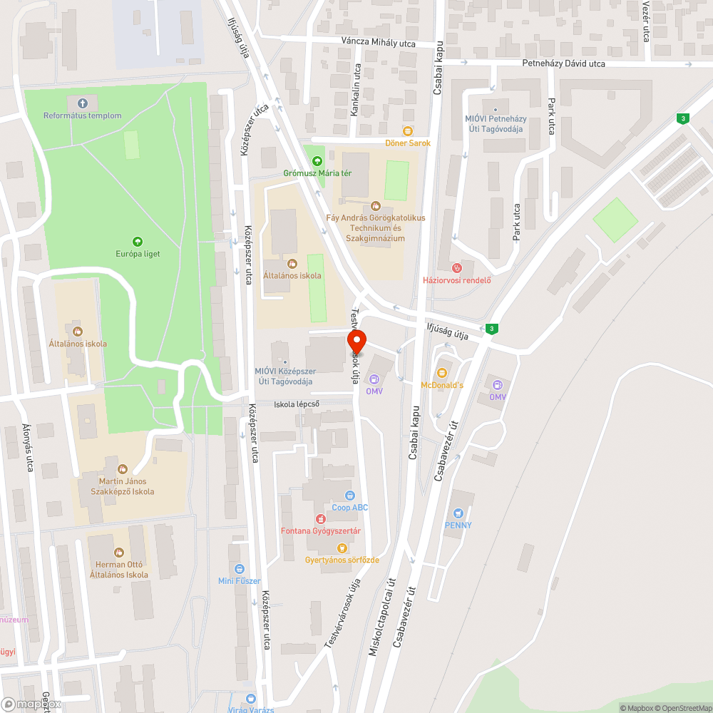 Hatalmas kátyú bejelentés helye