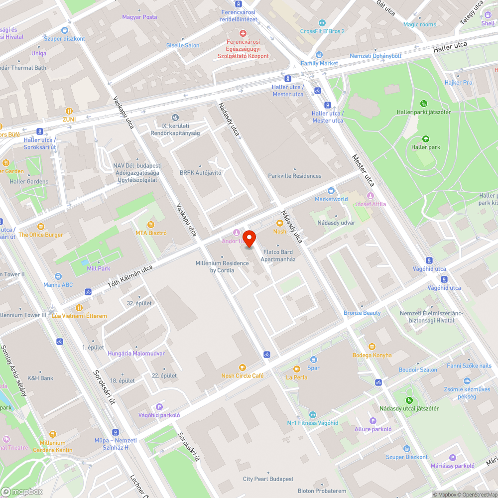 Hiányzó járda és vízelvezetés bejelentés helye