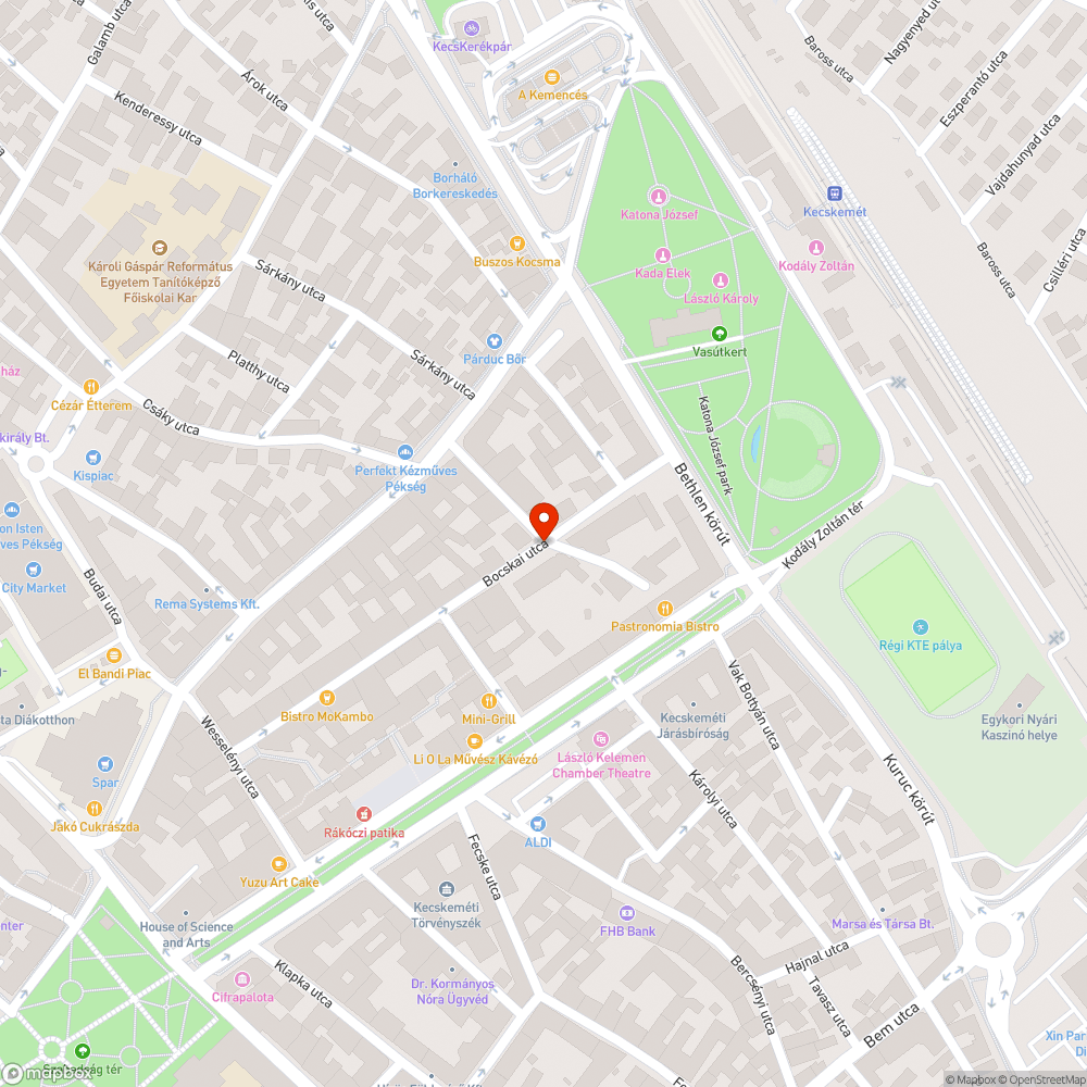 Beszakadó fedlappár bejelentés helye