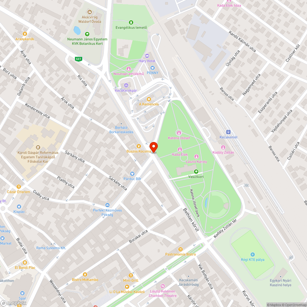 Útsüllyedés bejelentés helye