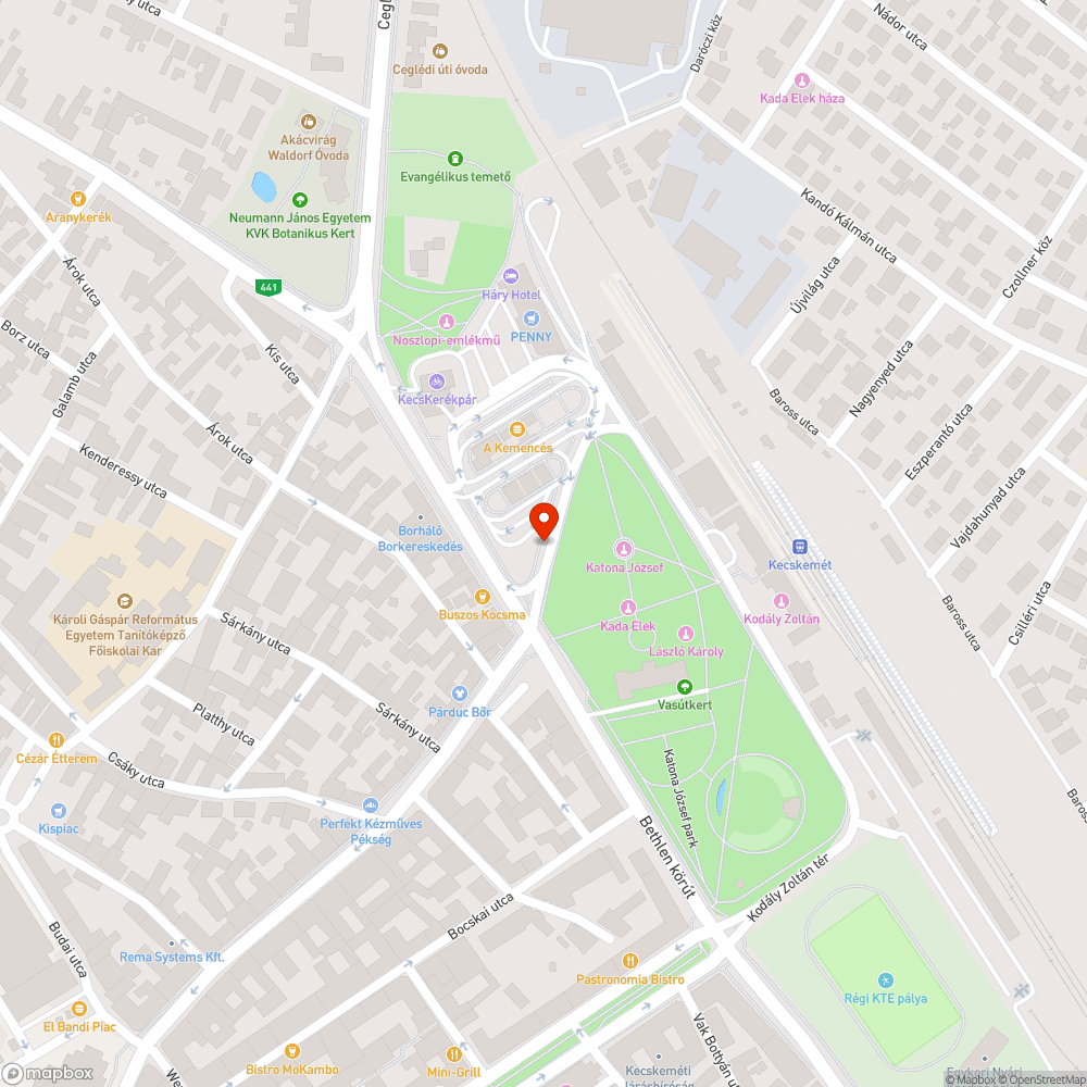 Megsüllyedt és eltömődött víznyelő bejelentés helye