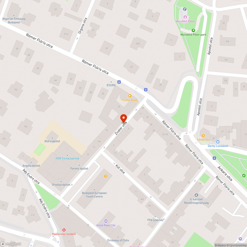 Veszélyes járda bejelentés helye