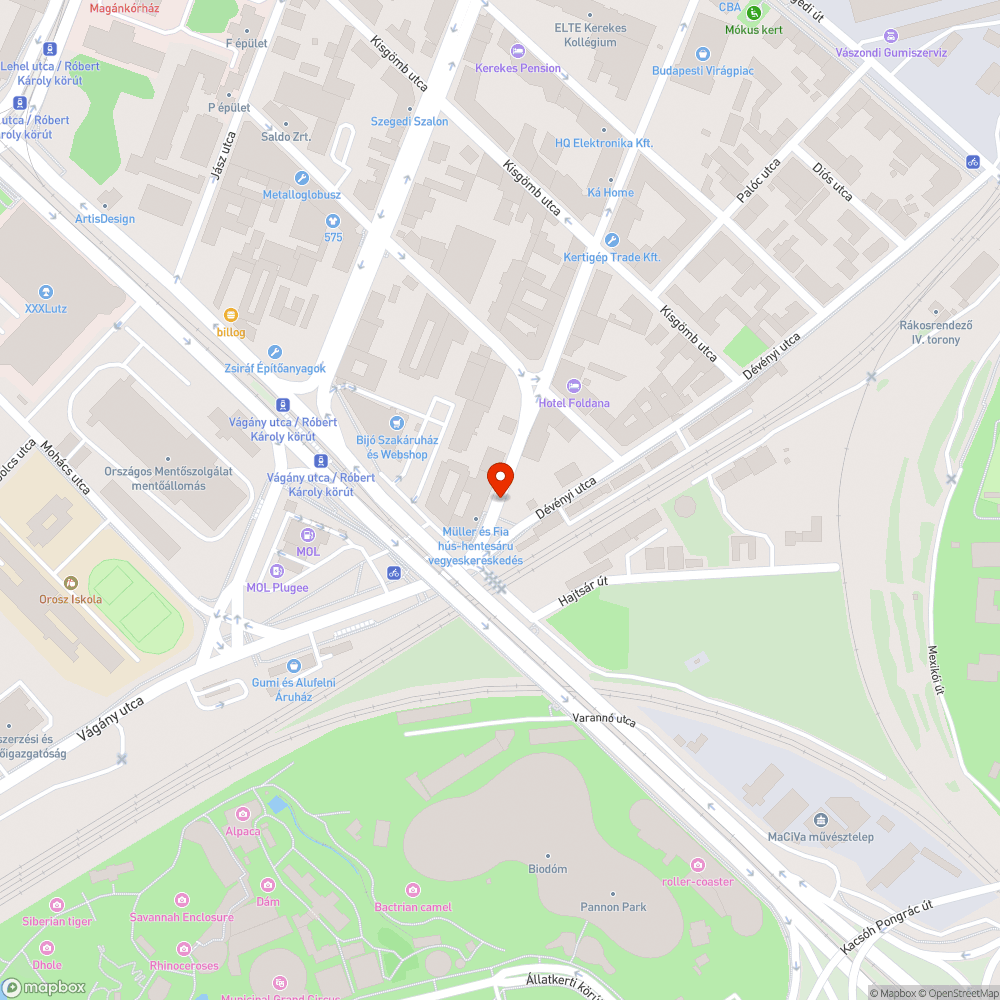 Megáll a víz az úton bejelentés helye