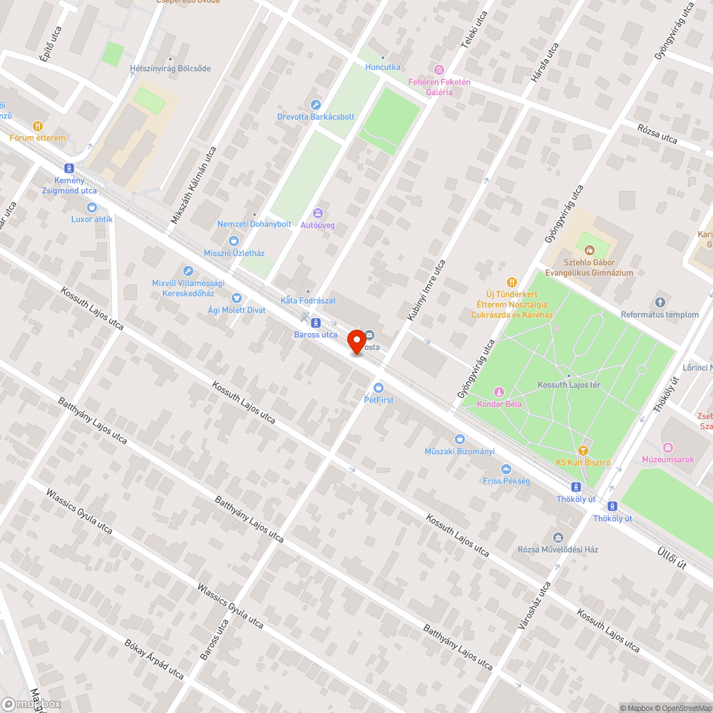 Szemét bejelentés helye