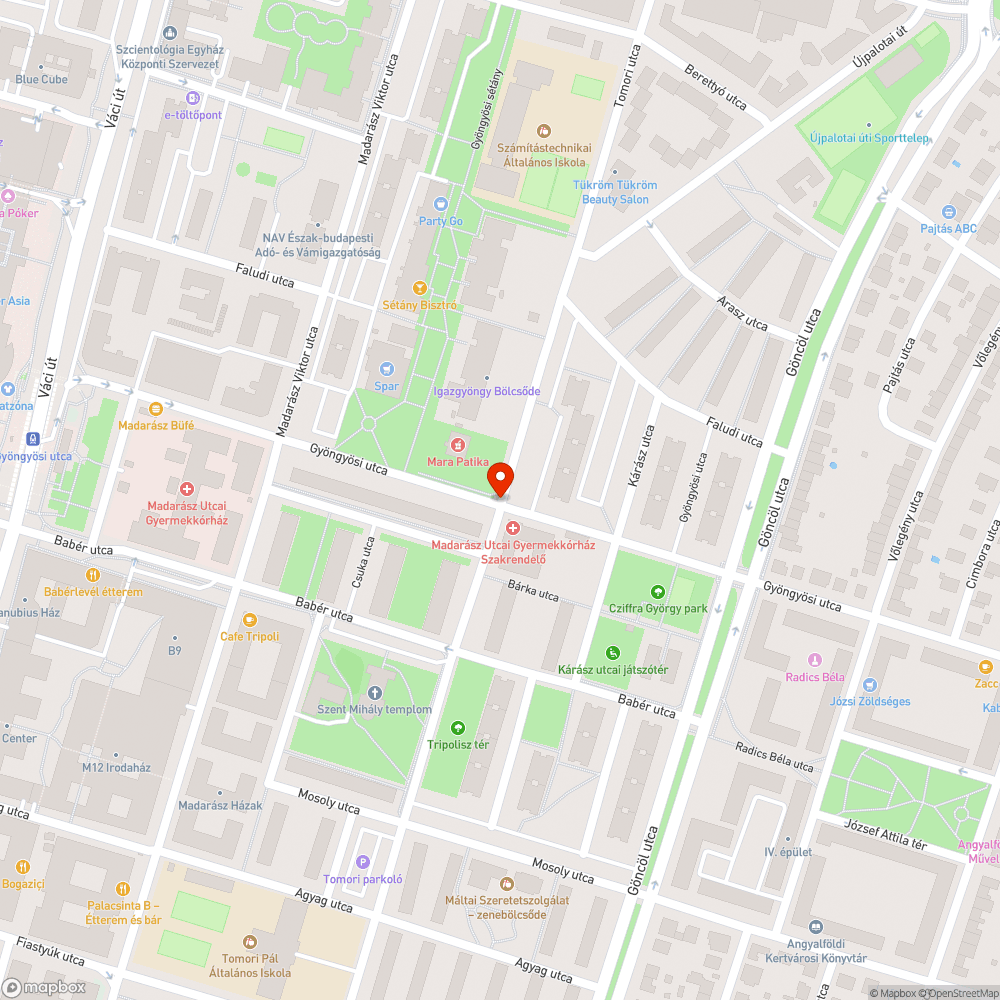 Csattogó , süllyedő közmű fedlap bejelentés helye