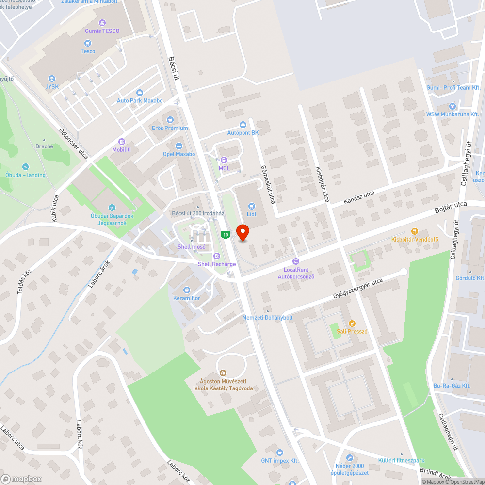 Kátyú a járdán bejelentés helye