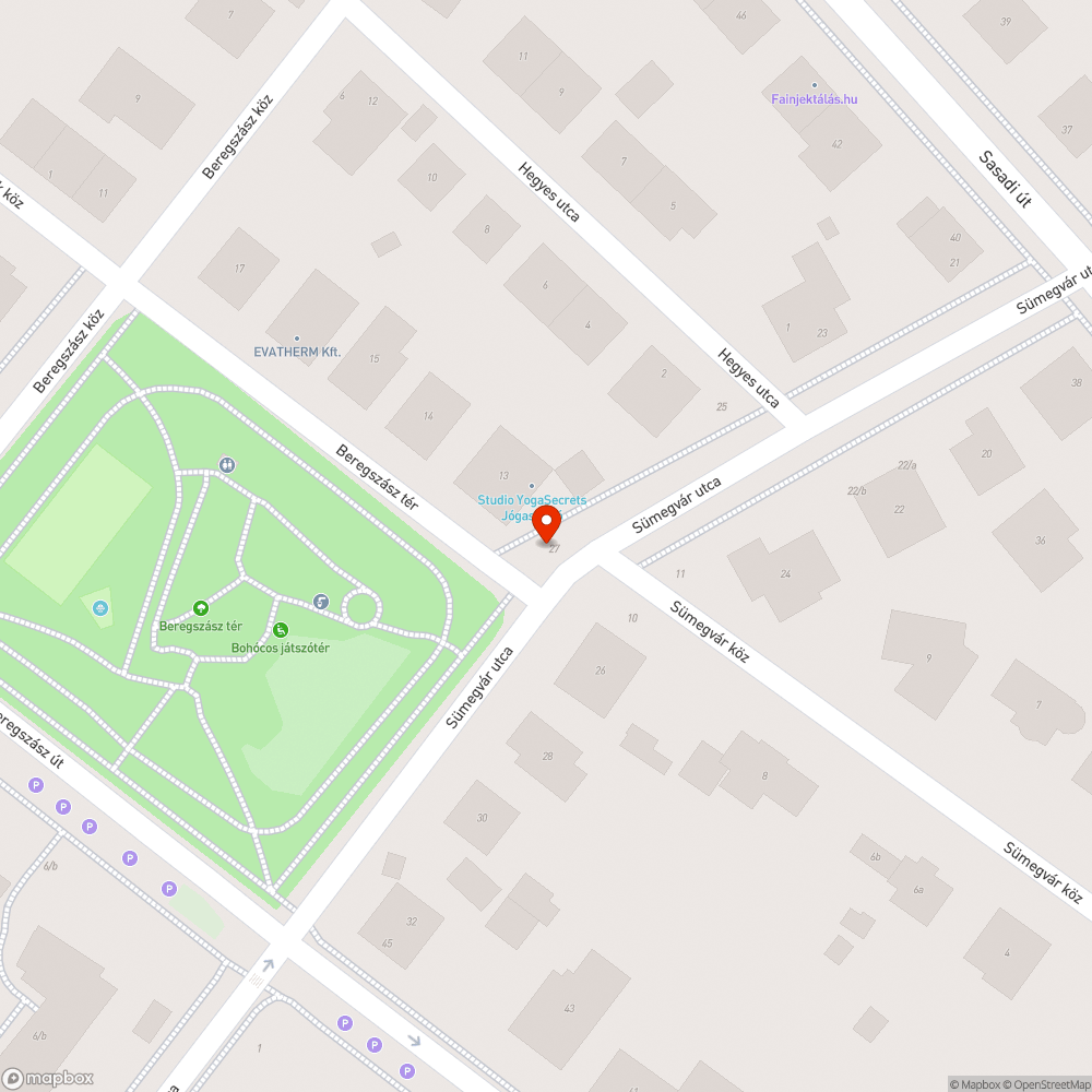 Beregszász tér - Sümegvár köz parkolás bejelentés helye