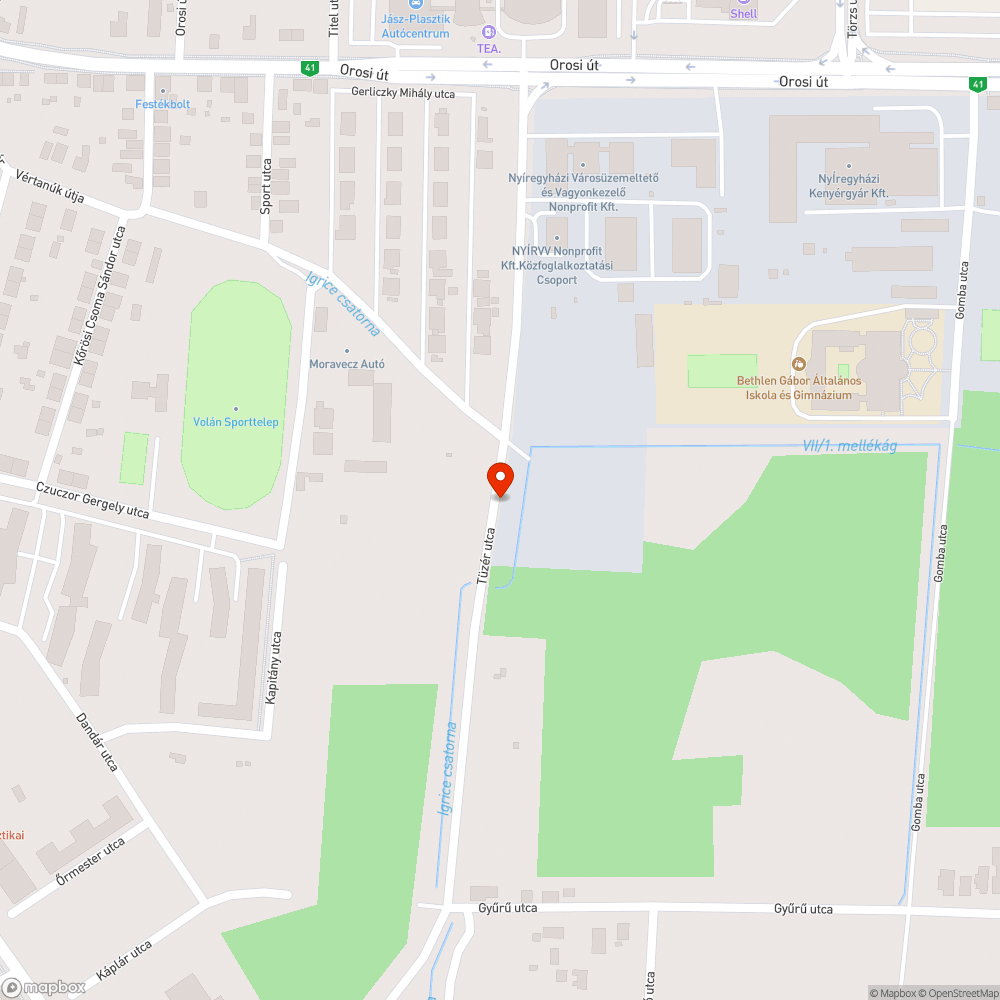 Illegális szemétlerakó bejelentés helye