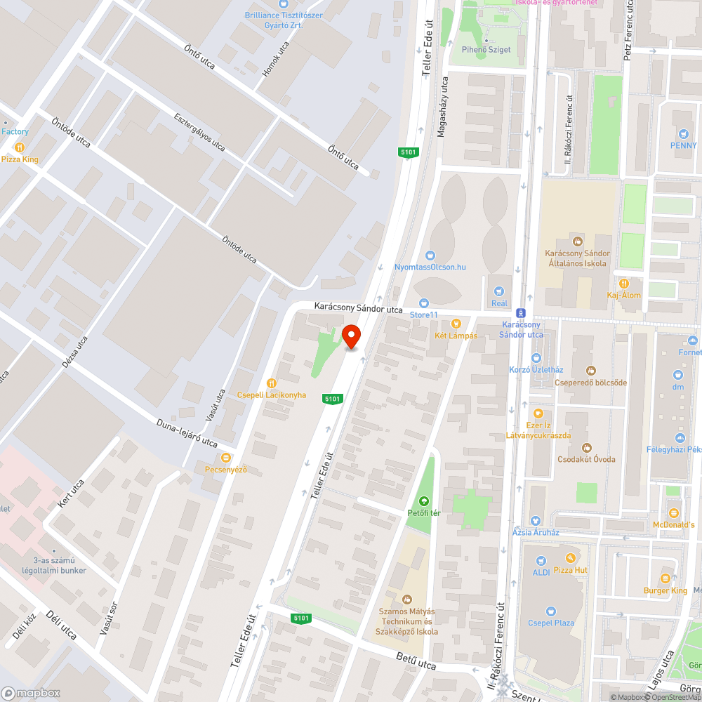 Illegális szemét lerakás bejelentés helye