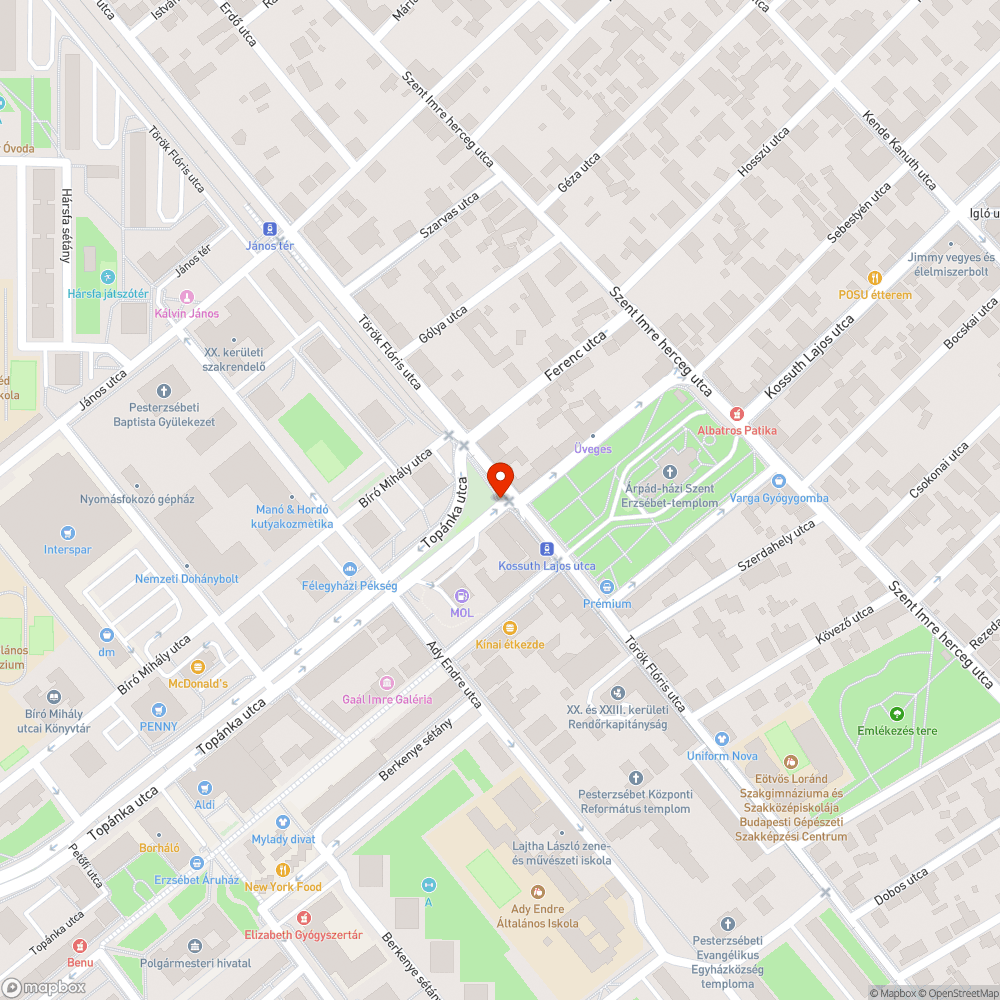 Szétrepedt aszfalt és botlatókátyú a zebrán bejelentés helye