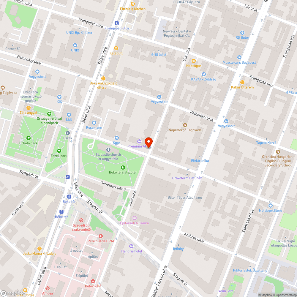 Túlcsordult szemetes bejelentés helye