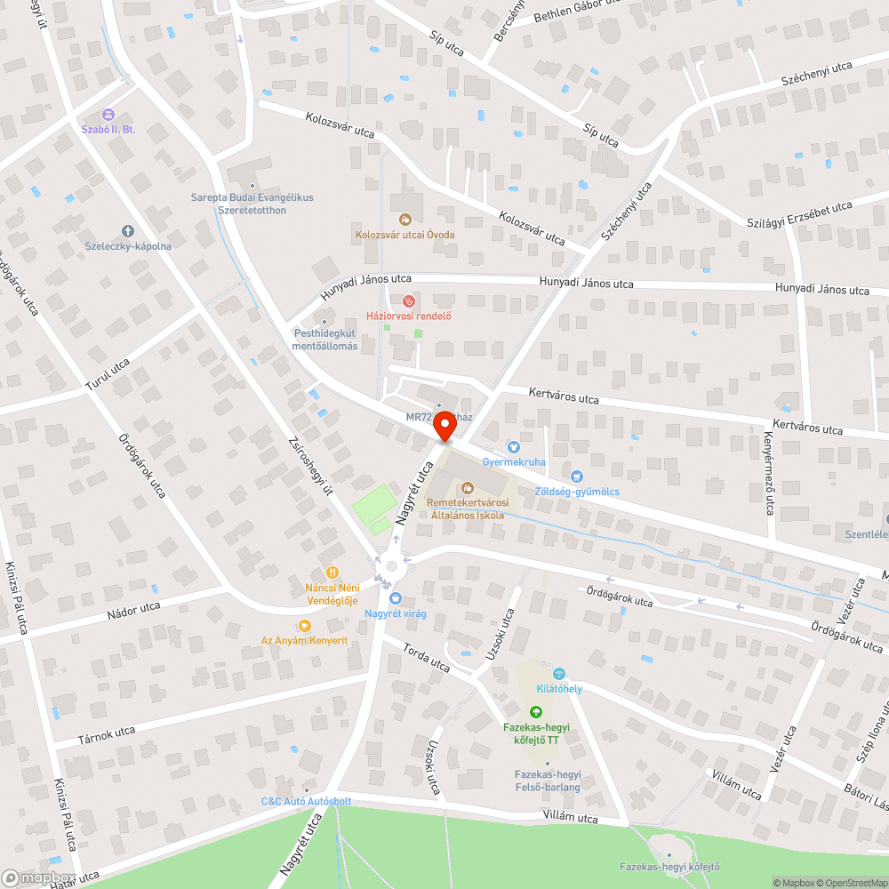 Gyalogátkelő lámpa bejelentés helye