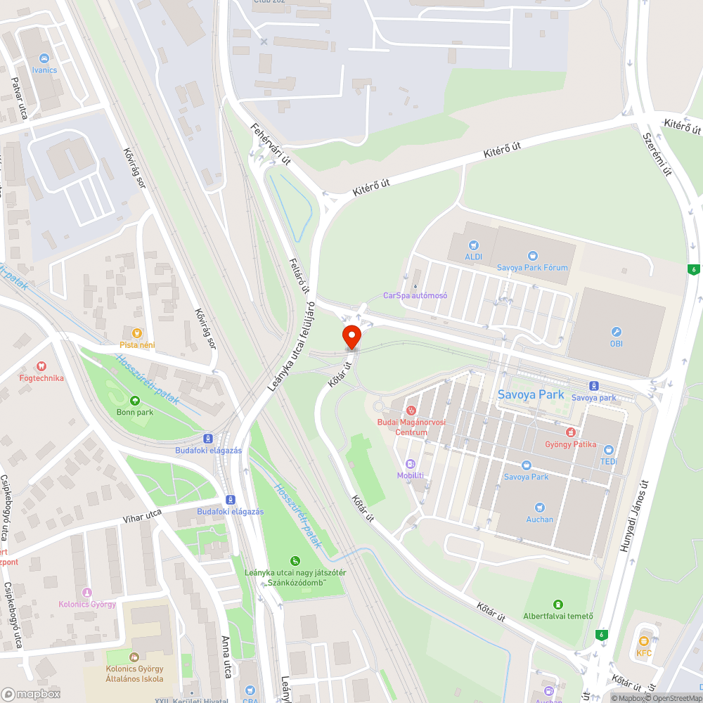 Kőtár úthibák bejelentés helye