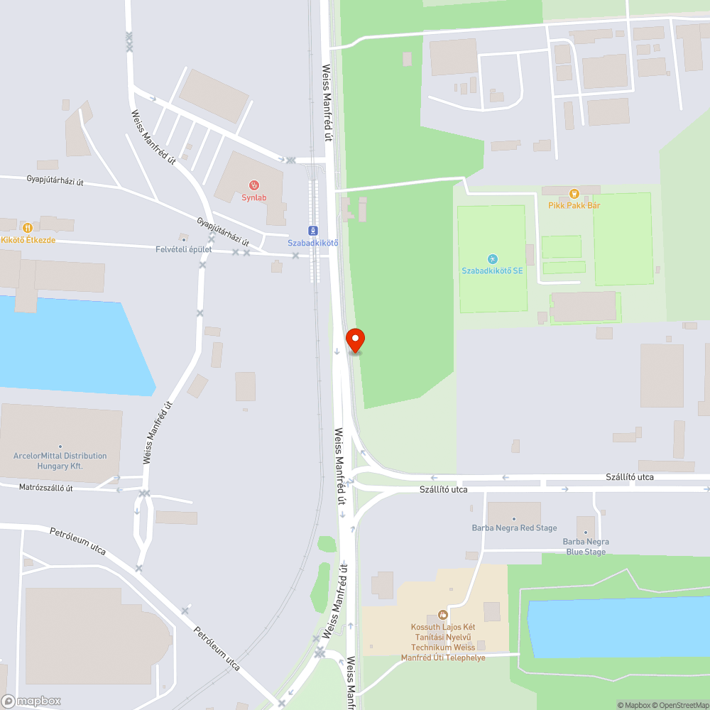 Elkerítetlen útfelbontás bejelentés helye