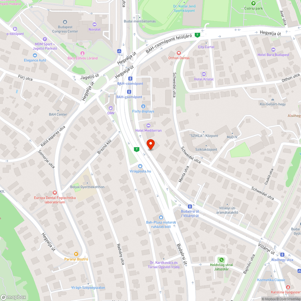 Megsüllyedt fedlap bejelentés helye