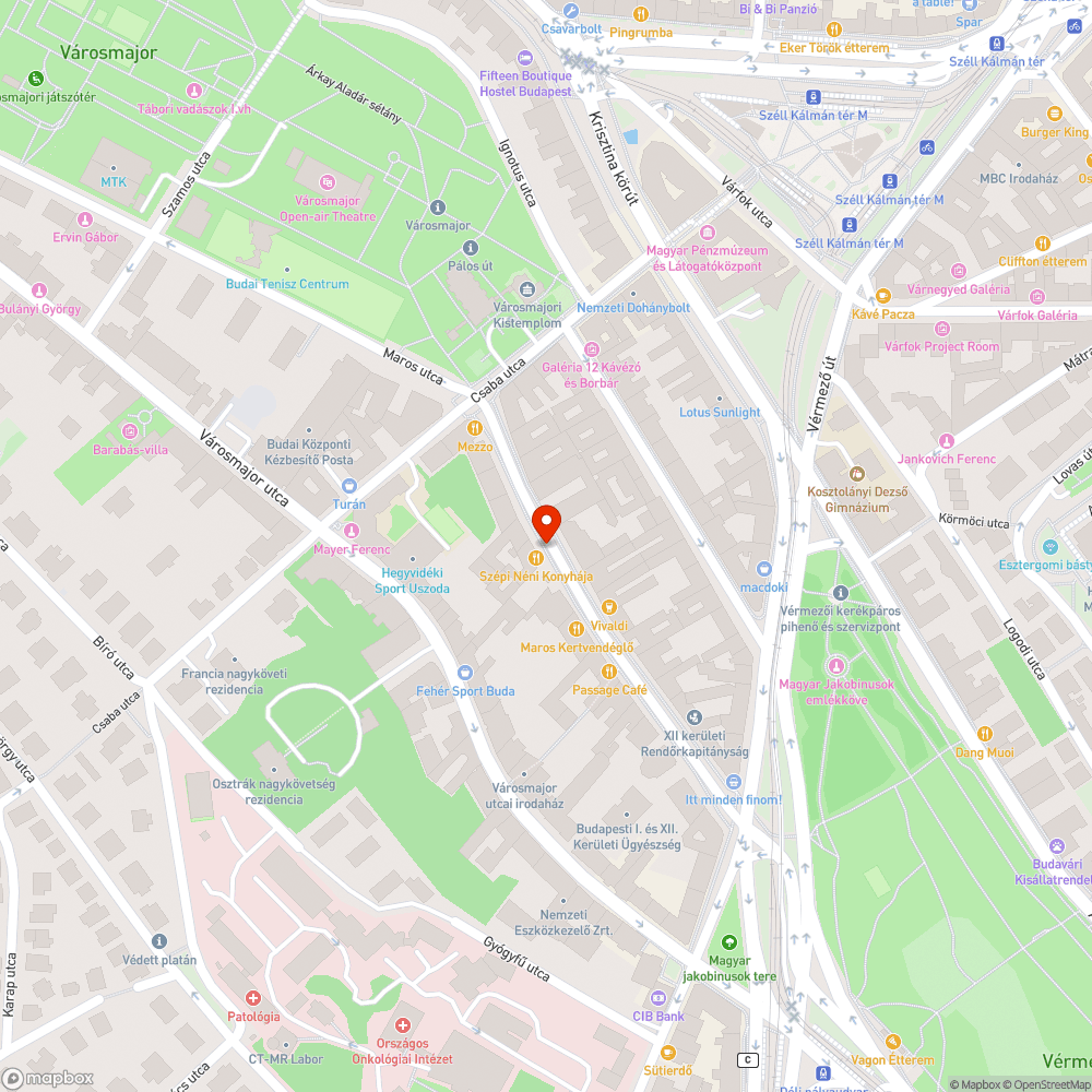 Megdőlt tábla bejelentés helye