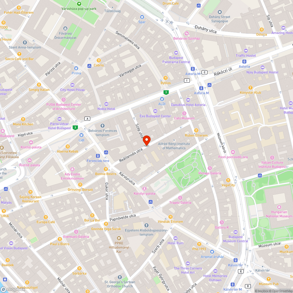 Reáltanoda utca átjárhatósága bejelentés helye