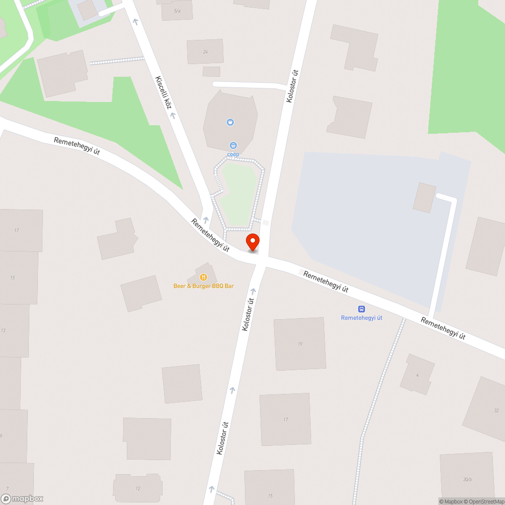 Mély kátyú bejelentés helye