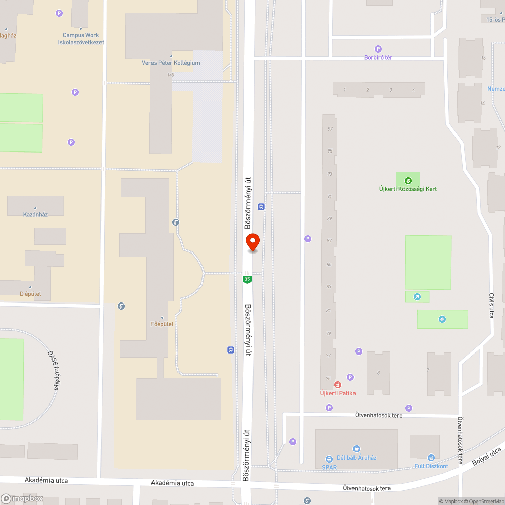 Eldugult bejelentés helye