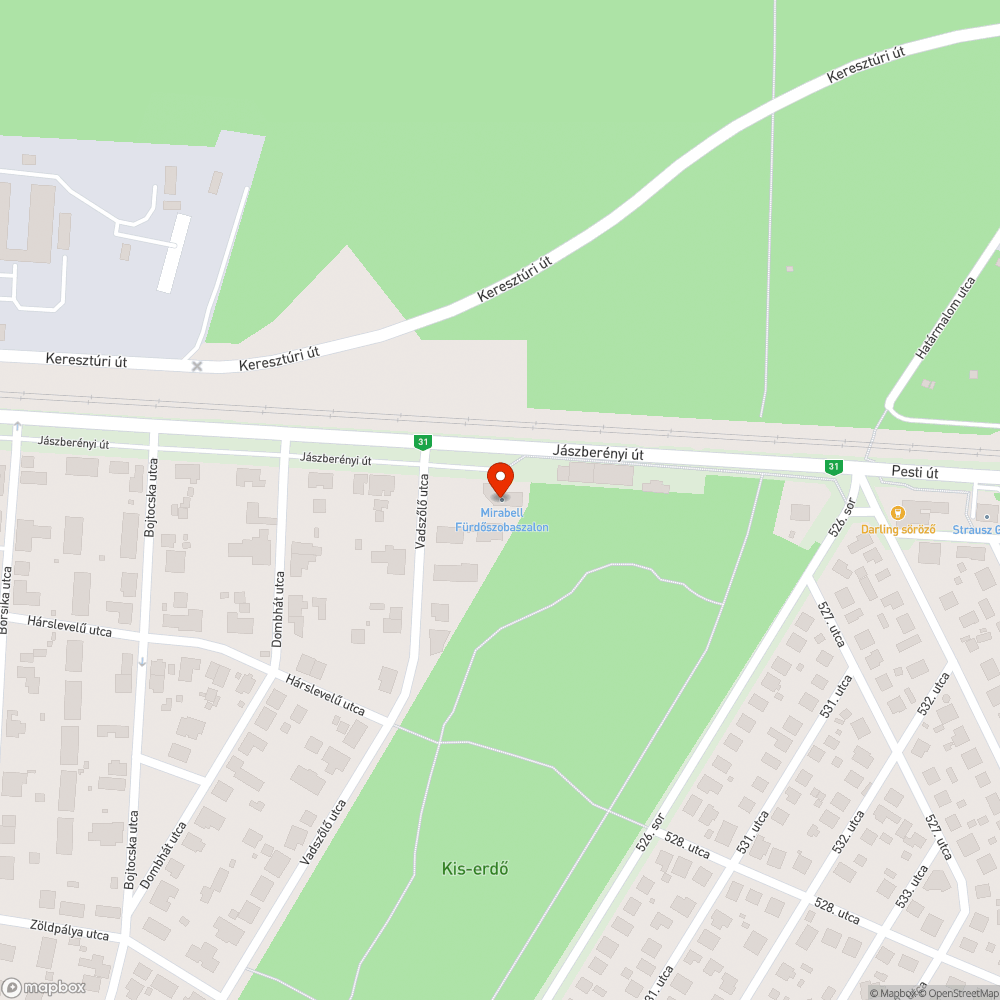 Leállósávba süllyedt közmű bejelentés helye