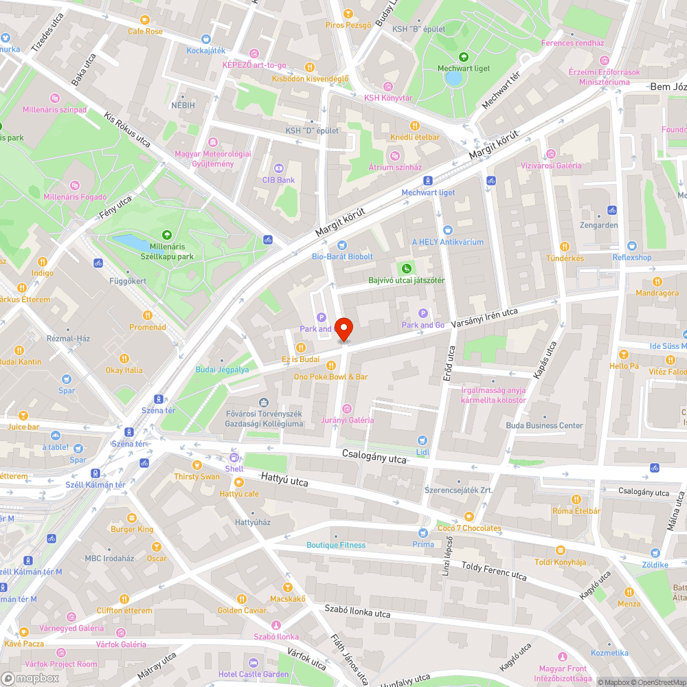 Varsányi utca hiányzó egyirányú kerékpárút táblák bejelentés helye