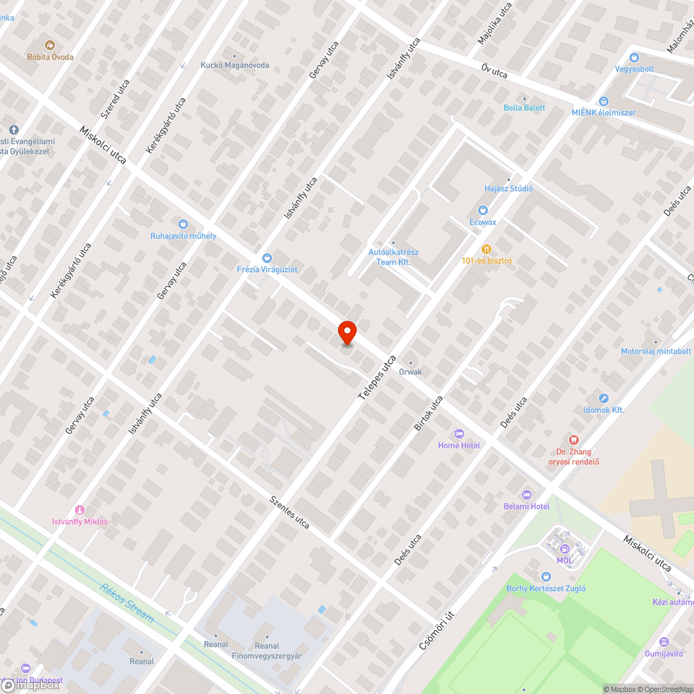 Jogellenes közterület-használat (roncsautó) bejelentés helye