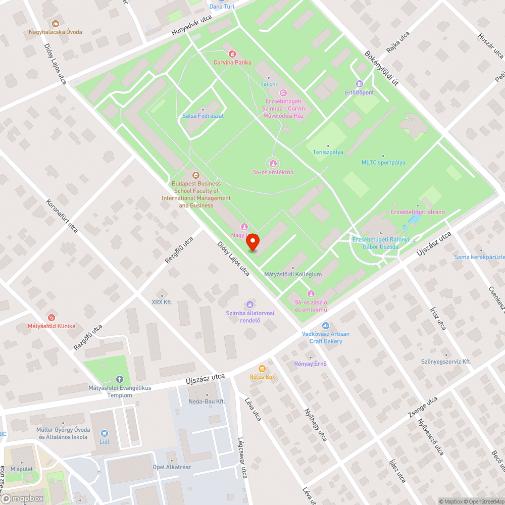 Szennyvízszivárgás, 16. kerület, Erzsébet liget bejelentés helye