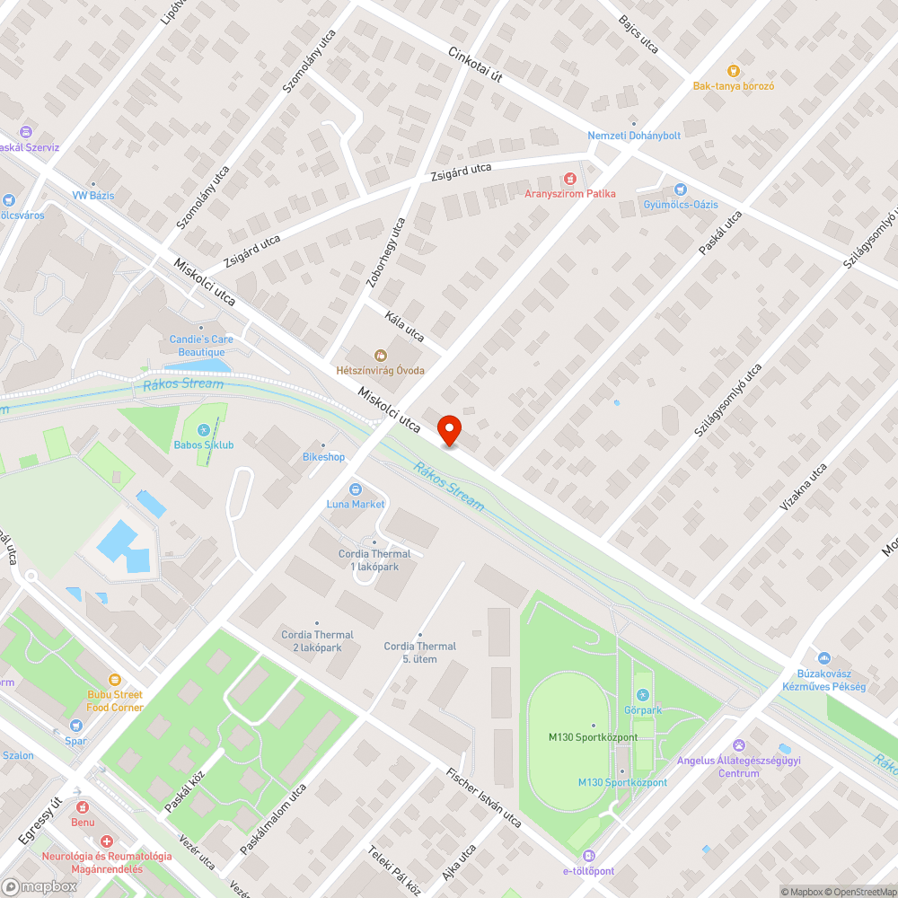 Toklász tenger a Rákos-patak partja bejelentés helye