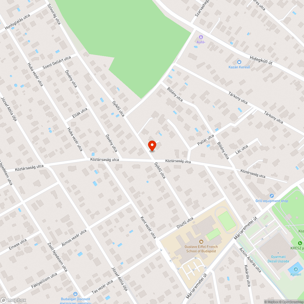 Beszakadt, életveszélyes útburkolat bejelentés helye