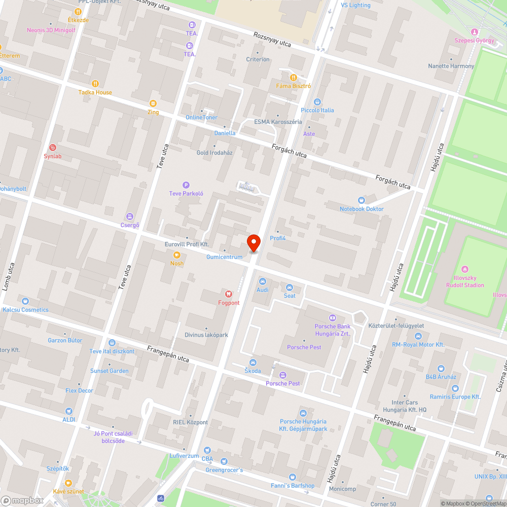 Nem látható a behajtani tilos tábla bejelentés helye