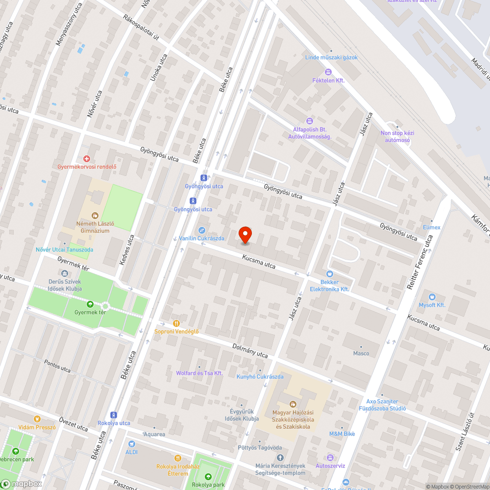 Kitört fa bejelentés helye