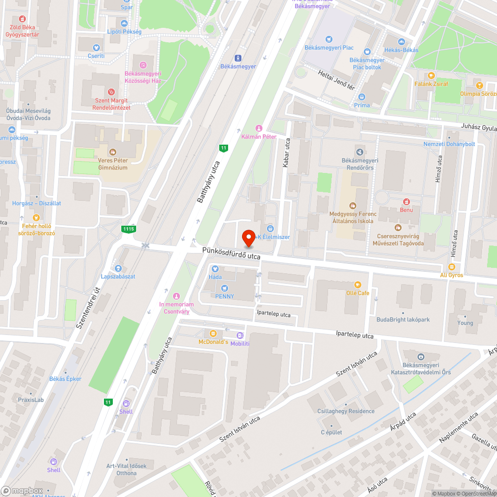 Kopott pad bejelentés helye