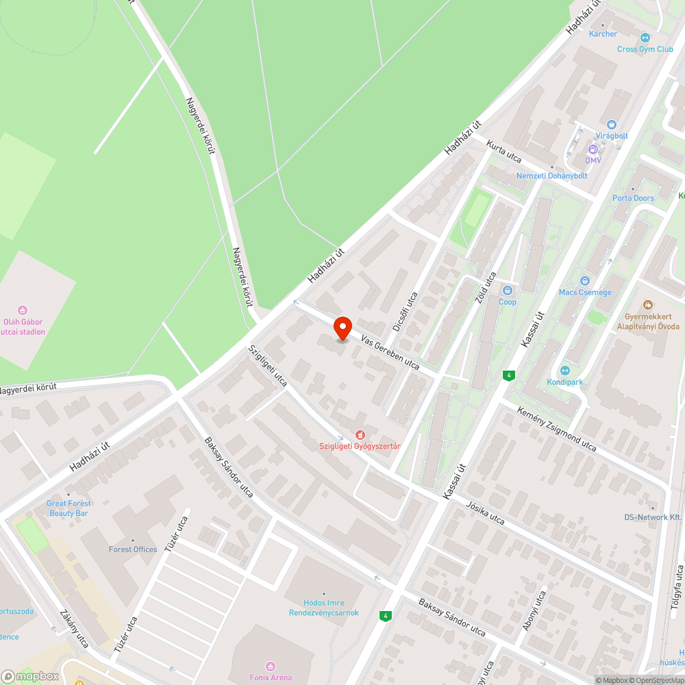 Kátyú bejelentés helye