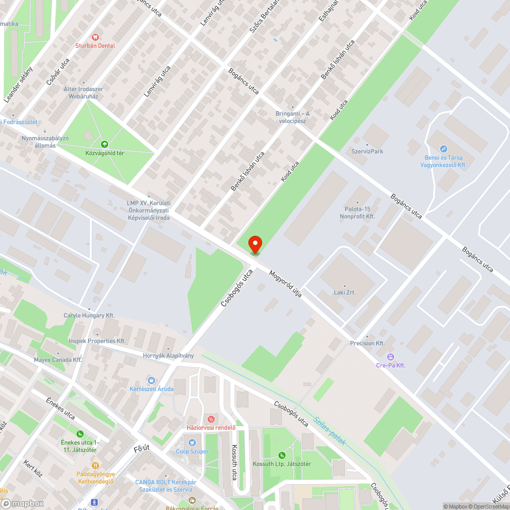 Gyalogátkelőhely/lámpa hiánya bejelentés helye