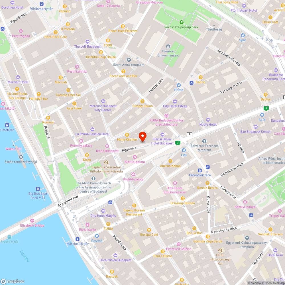 Ferenciek tere graffitis lépcsőfeljárat Parisi udvar bejelentés helye