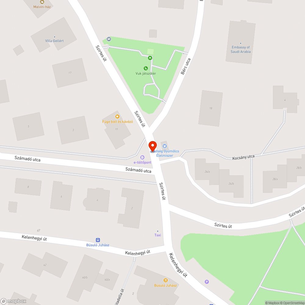 Aszfalt burkolat hiánya bejelentés helye