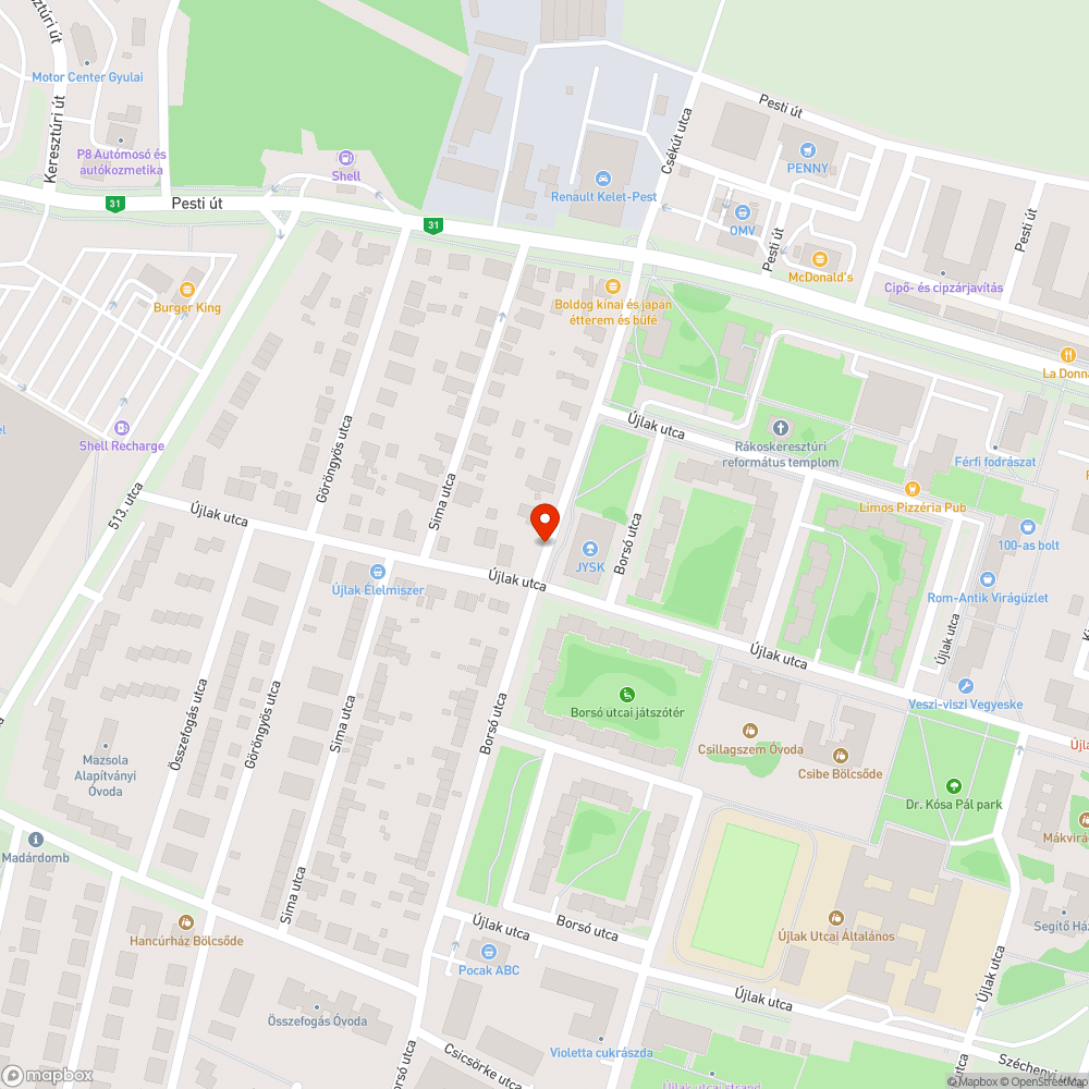 Kidöntött oszlop bejelentés helye