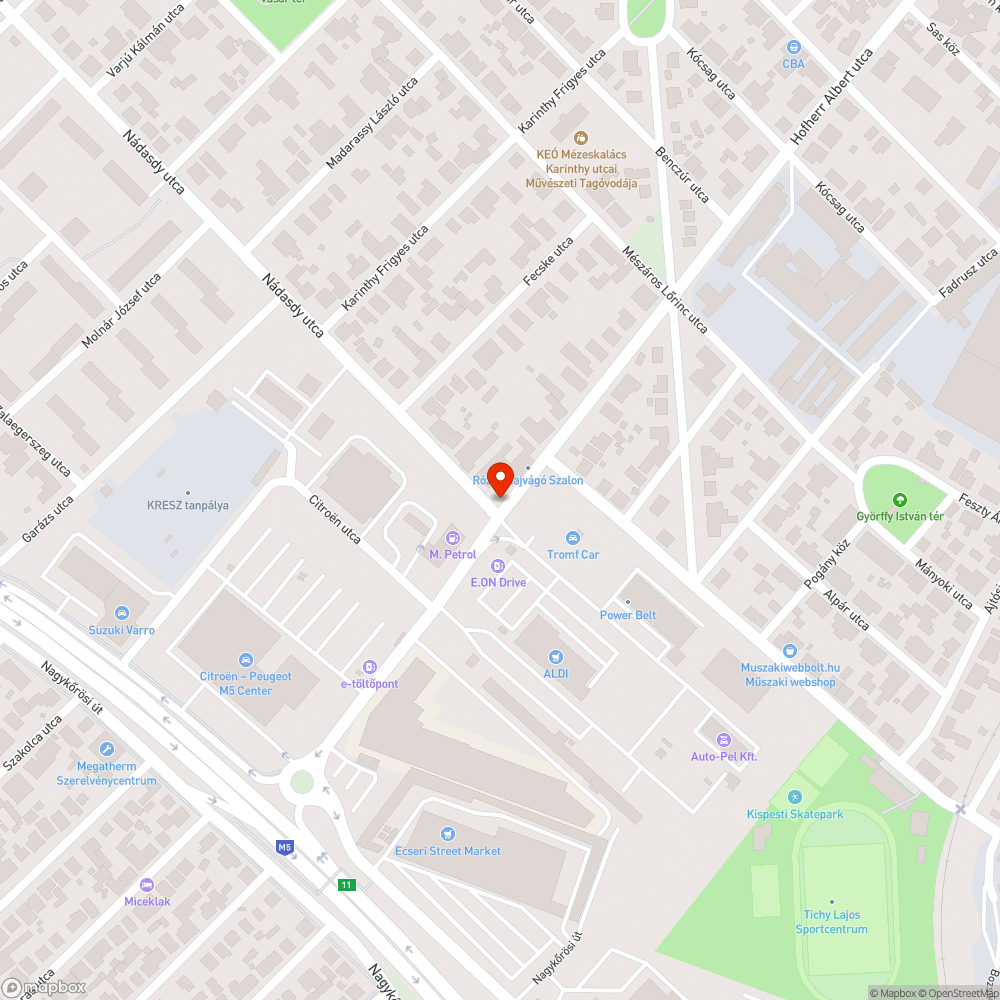 Elkopott gyalogosátkelő felfestések bejelentés helye