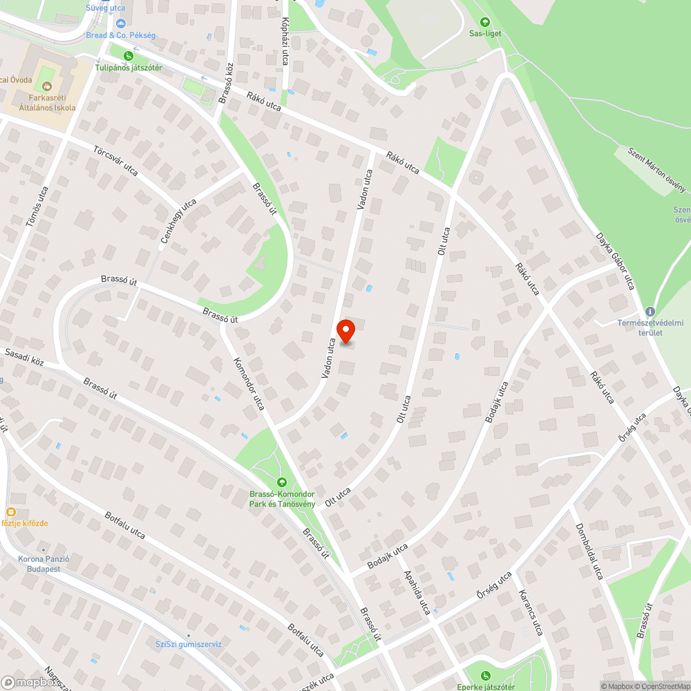 Kátyú az úttesten bejelentés helye