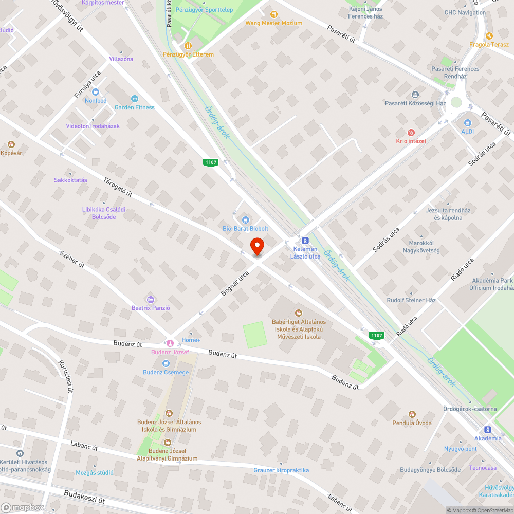 Elfordult tükör a Bognár-Tárogató sarkán bejelentés helye