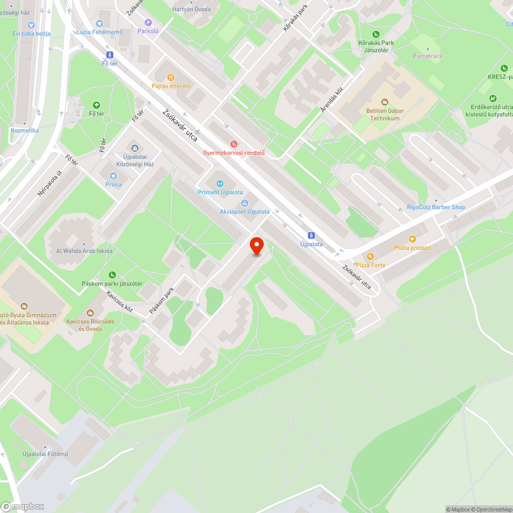 Leszakadt kutyaürülék gyűjtő bejelentés helye