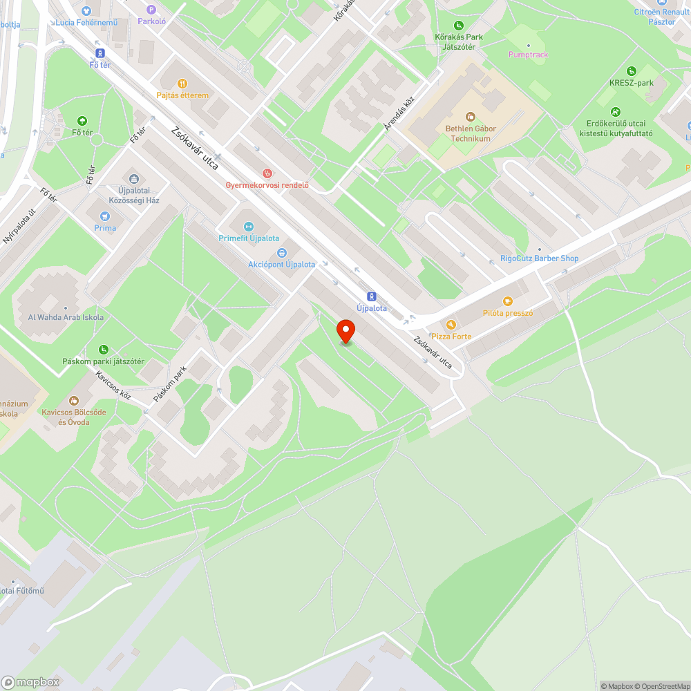 Elhanyagolt padok/ülőkék bejelentés helye