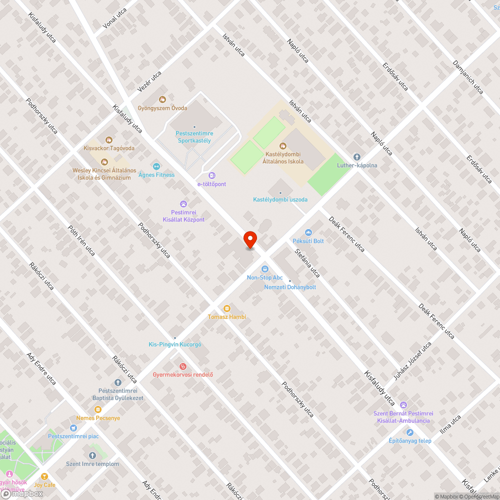 Nemes utca és Kisfaludy utca bejelentés helye