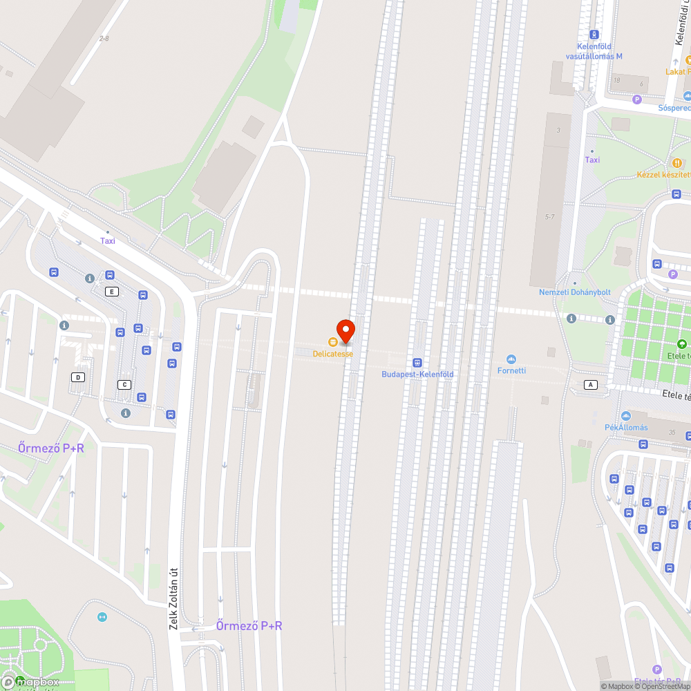 Kelenföld 15-ös vágány vészkijárat bejelentés helye