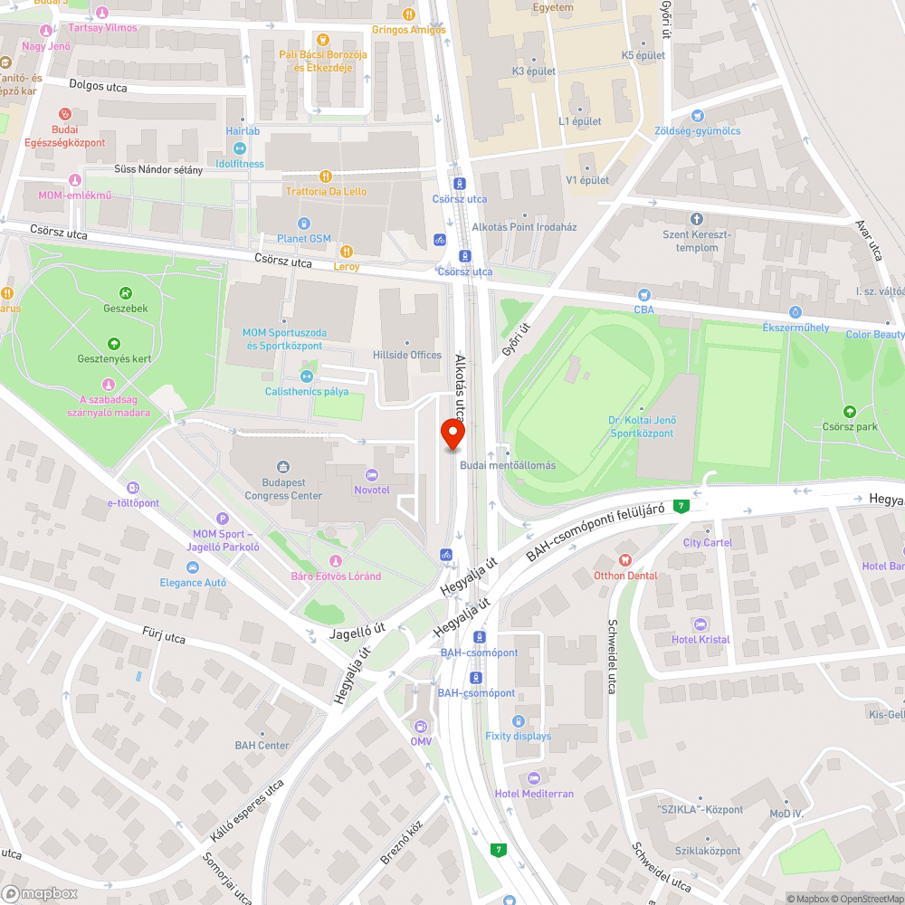 Törmelékes járda bejelentés helye