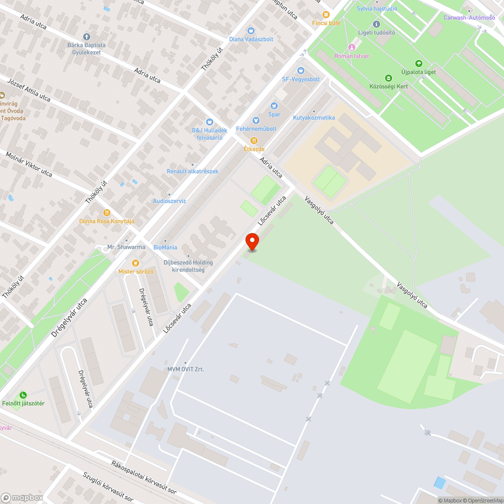 1158 Budapest Lőcsevár utca - Illegális hulladék lerakás jelentése bejelentés helye