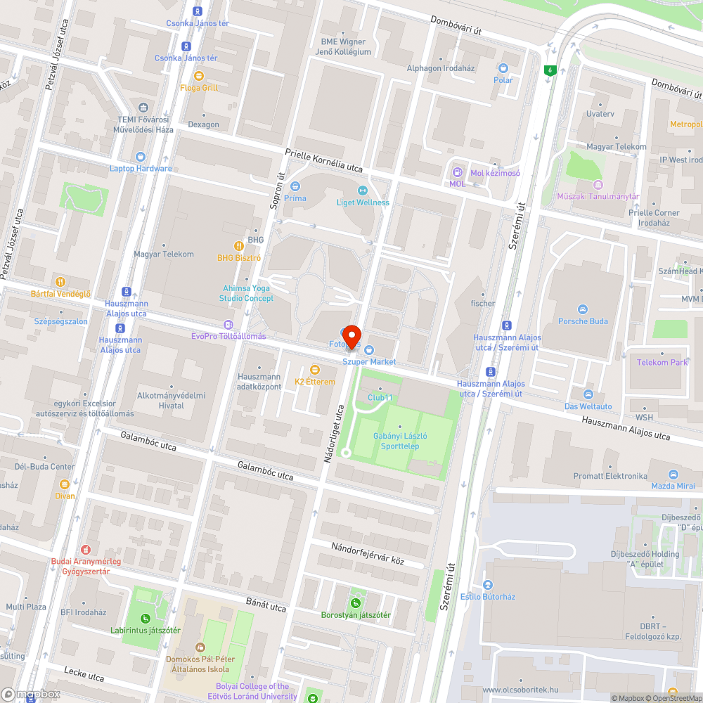 Faültetés bejelentés helye